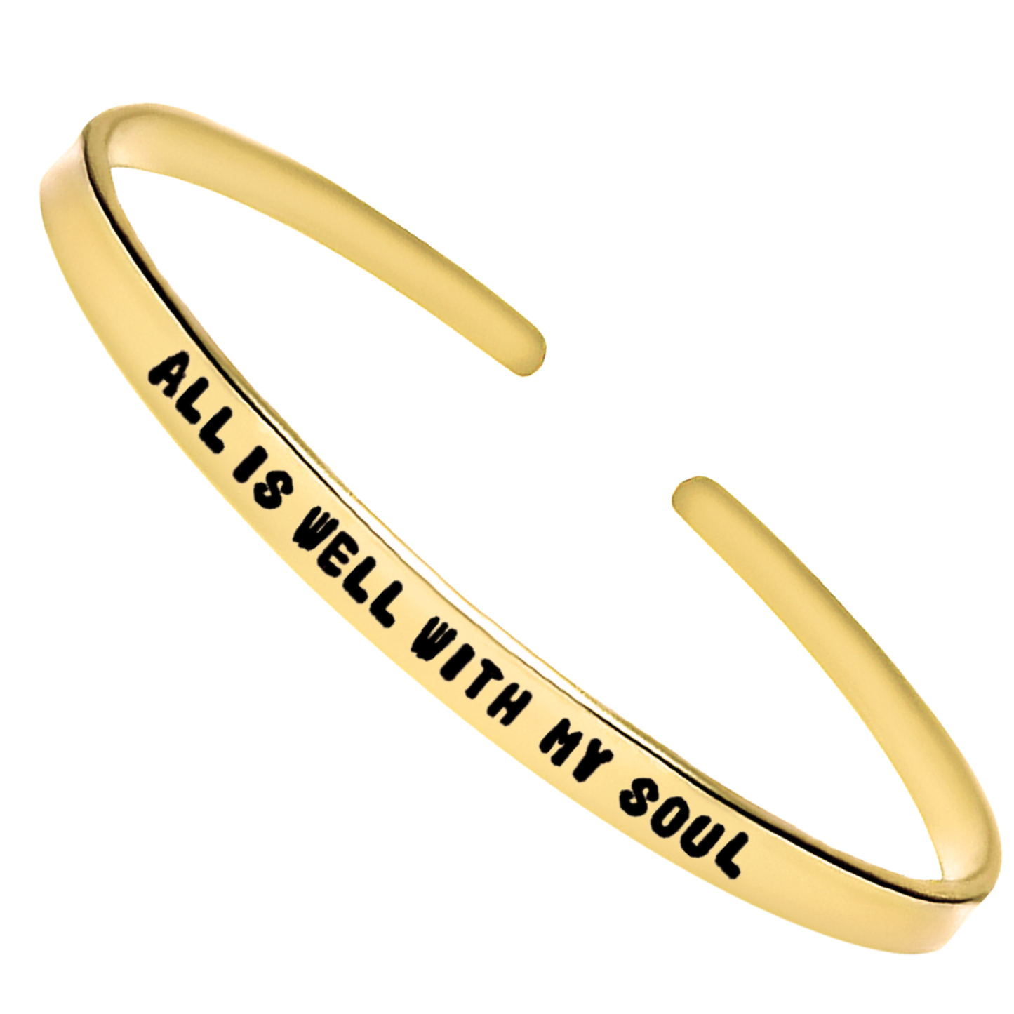 All is Well With My Soul Engraved Bracelet