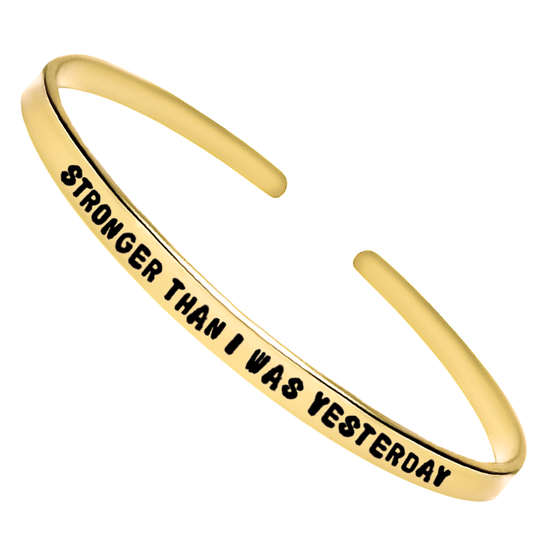 Stronger Than I Was Yesterday Bracelet