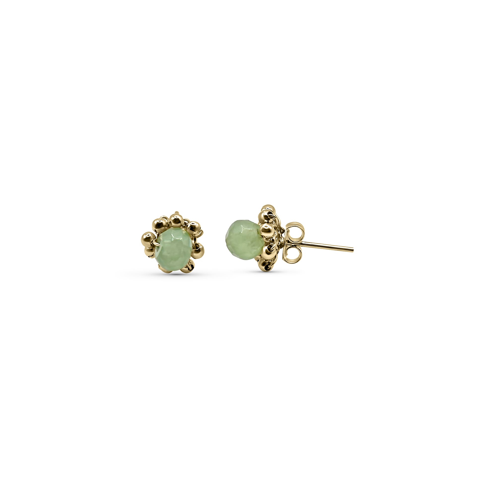 Bel Rondelle Stud Earrings