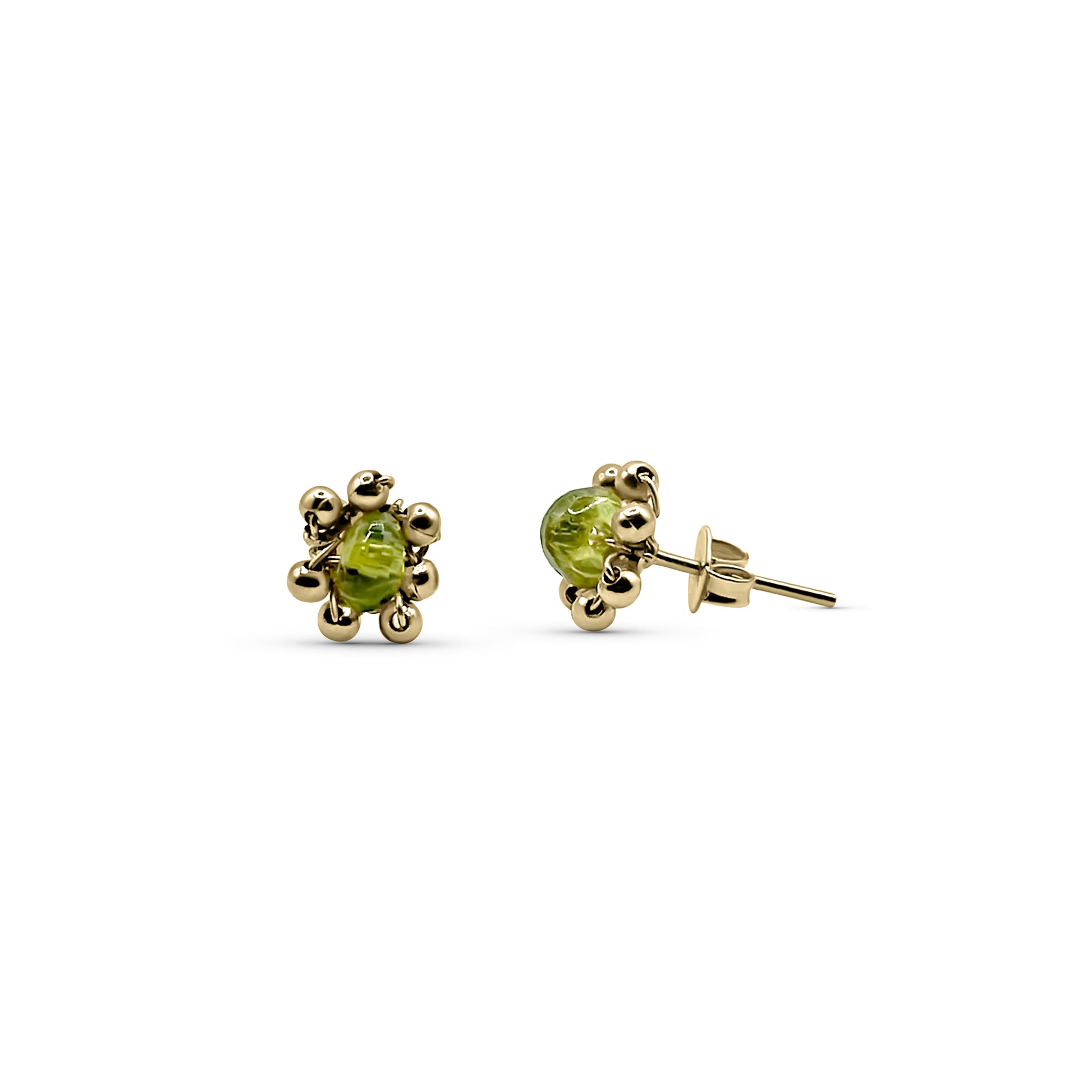 Bel Rondelle Stud Earrings