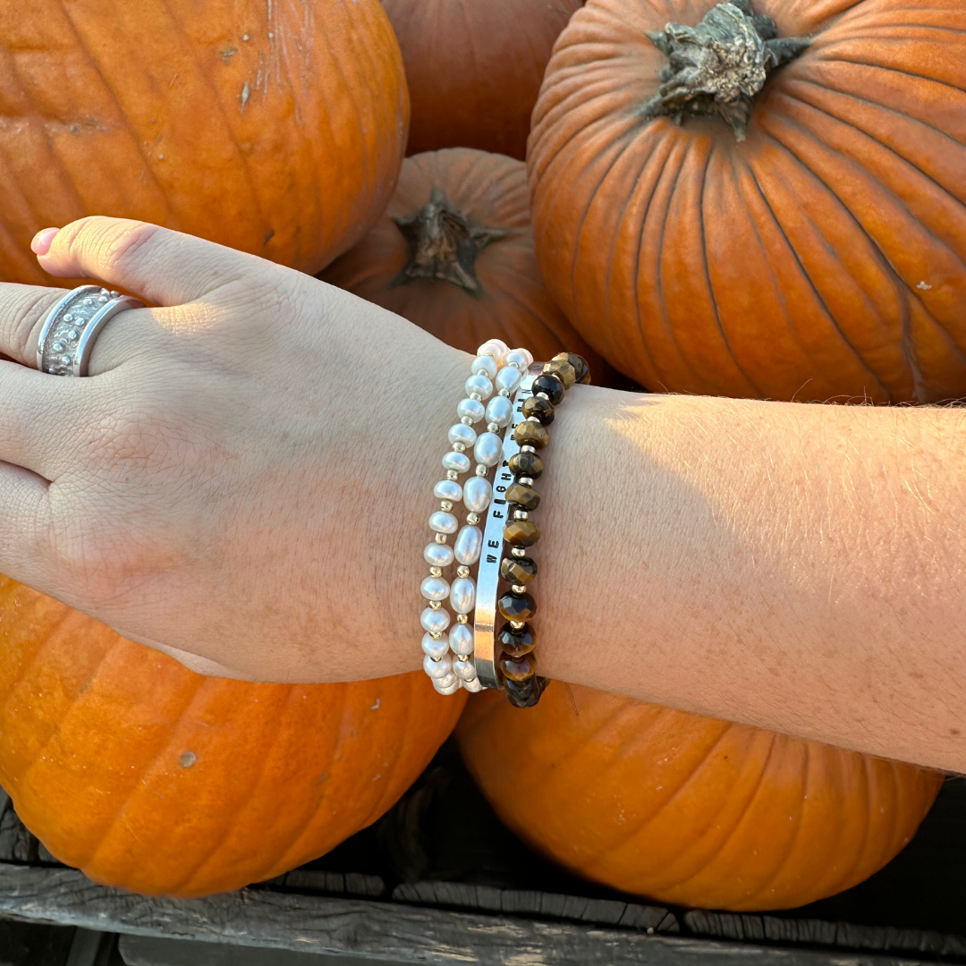 Dainty Fresh Water Pearl Stretch Bracelet