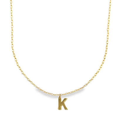 Large Initial Charm Necklace