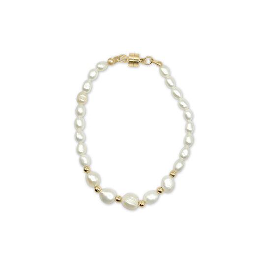 Alpha Pearl Bracelet