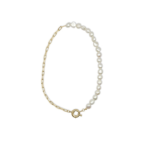 Half Chain Pearl Necklace