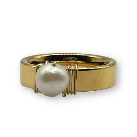 Alpha Pearl Ring