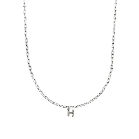 Tiny Initial Charm Necklace