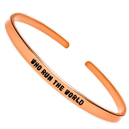 Who Run the World Cuff Bracelet [Last Chance]