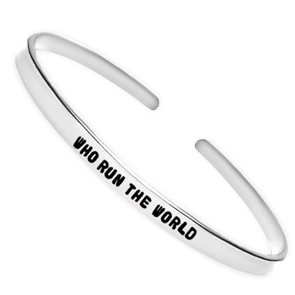 Who Run the World Cuff Bracelet [Last Chance]