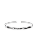‘Support your local girl gang’ empowering women girls supporting girls quote bracelet