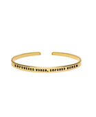 ‘Empowered women, empower women’ meaningful feminist inspired quote bracelet