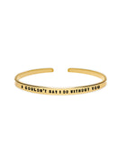 ‘I couldn’t say I do without you’ quotes showing commitment to a partner in marriage bracelet