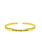 ‘To the moon & back’ meaningful quote for loved ones inspired by astrology bracelet