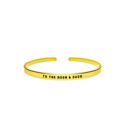 ‘To the moon & back’ meaningful quote for loved ones inspired by astrology bracelet