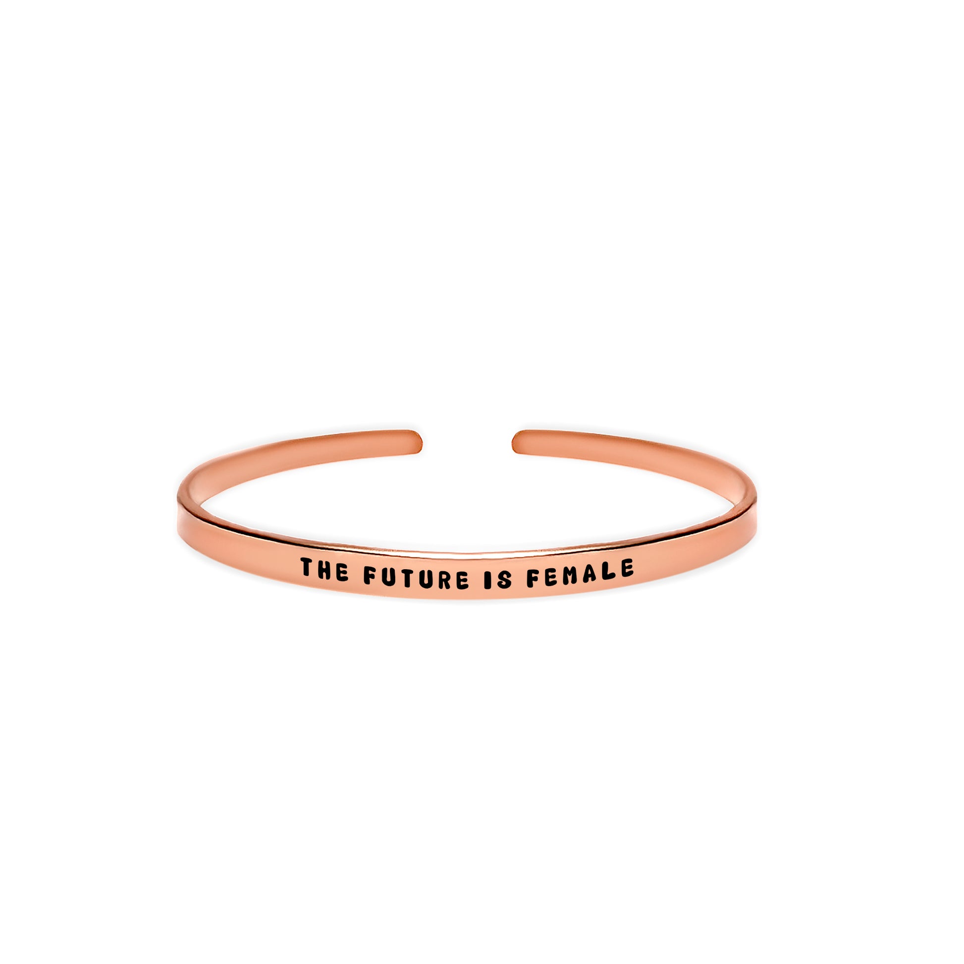 ‘The future is female’ women are the future inspired quote bracelet
