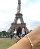 Gold bracelet paris fashion, elegant jewelry
